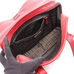 Prada Shoulder Bag Red Leather — view 3