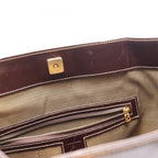 Fendi Tote Bag Zucca Black Brown Canvas Leather — view 5