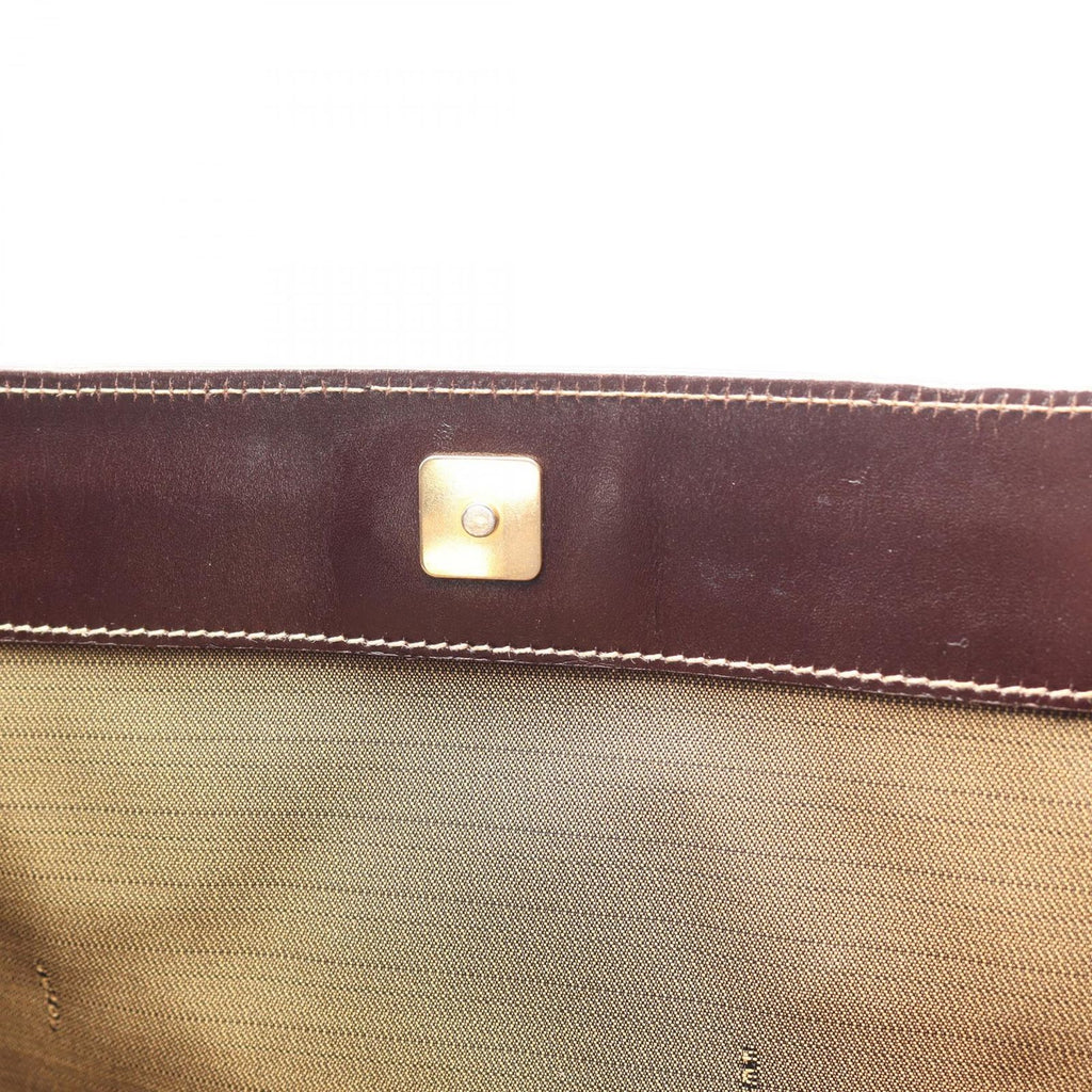 Fendi Tote Bag Zucca Black Brown Canvas Leather — view 7