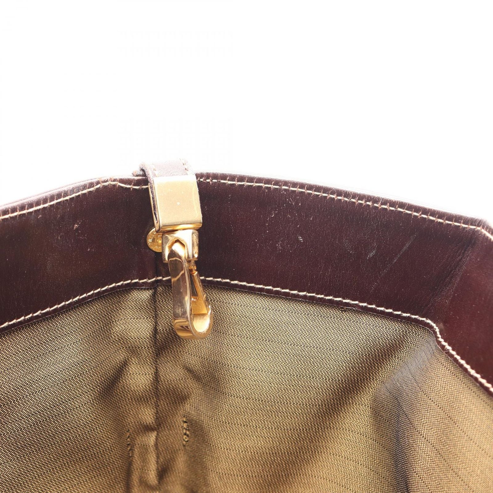 Fendi Tote Bag Zucca Black Brown Canvas Leather — view 6