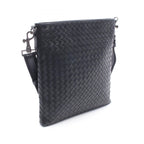 Bottega Veneta Shoulder Bag Intrecciato Black Leather — view 2