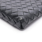 Bottega Veneta Shoulder Bag Intrecciato Black Leather — view 7