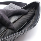 Bottega Veneta Shoulder Bag Intrecciato Black Leather — view 5
