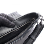 Bottega Veneta Shoulder Bag Intrecciato Black Leather — view 6