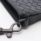 Bottega Veneta Shoulder Bag Intrecciato Black Leather — view 8