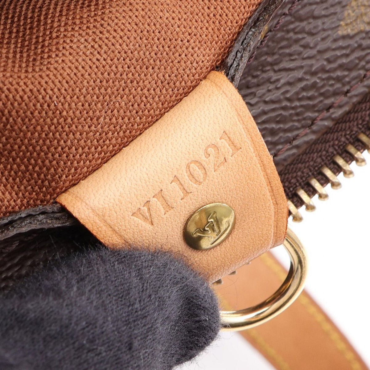 Louis Vuitton Shoulder Bag Cabas Piano Canvas Leather — view 5