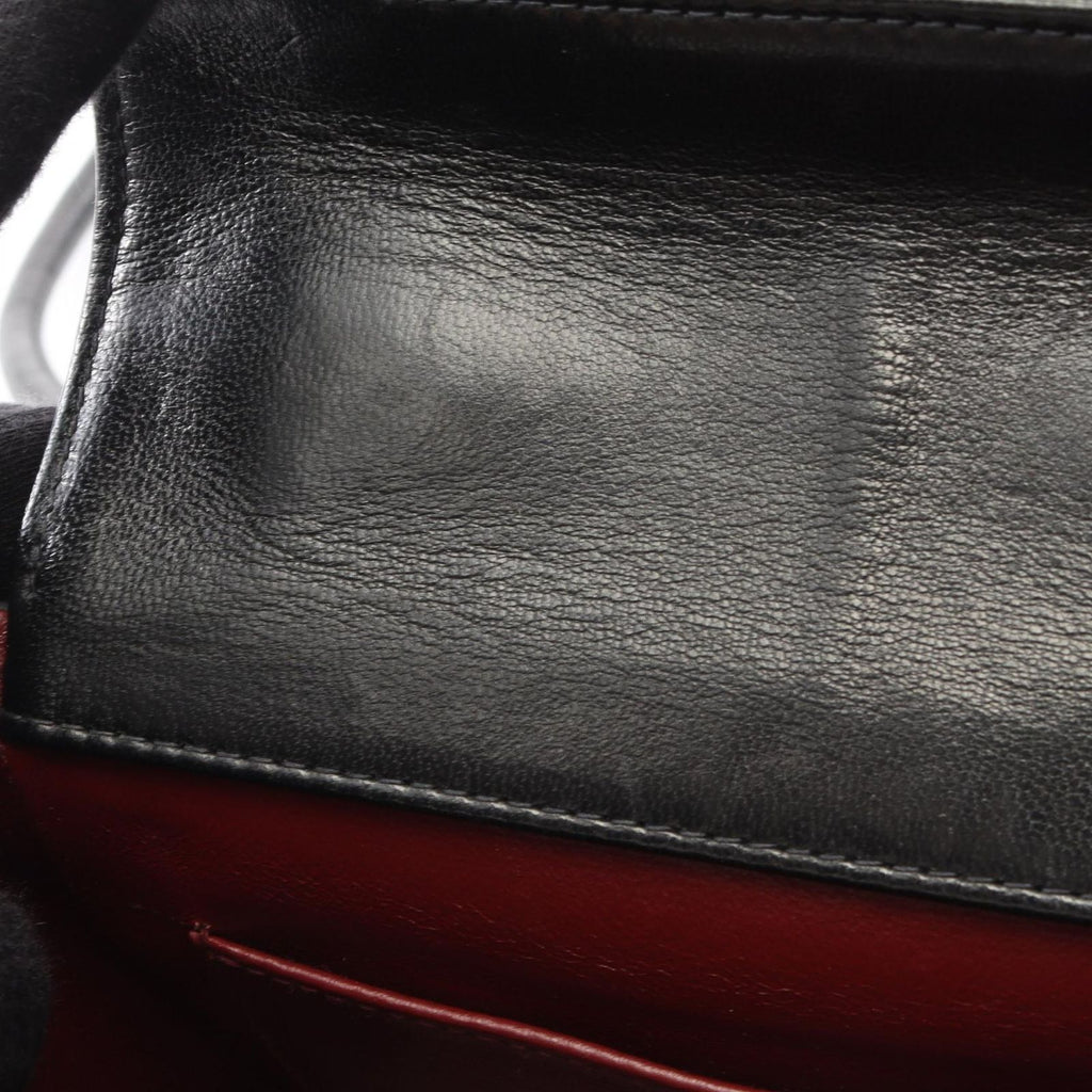 Chanel Shoulder Bag Stitch Black Lambskin Chevron Mini — view 6