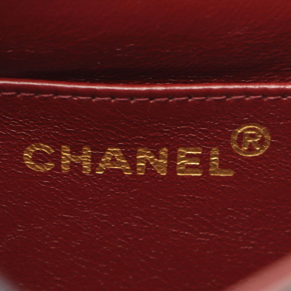 Chanel Shoulder Bag Stitch Black Lambskin Chevron Mini — view 4