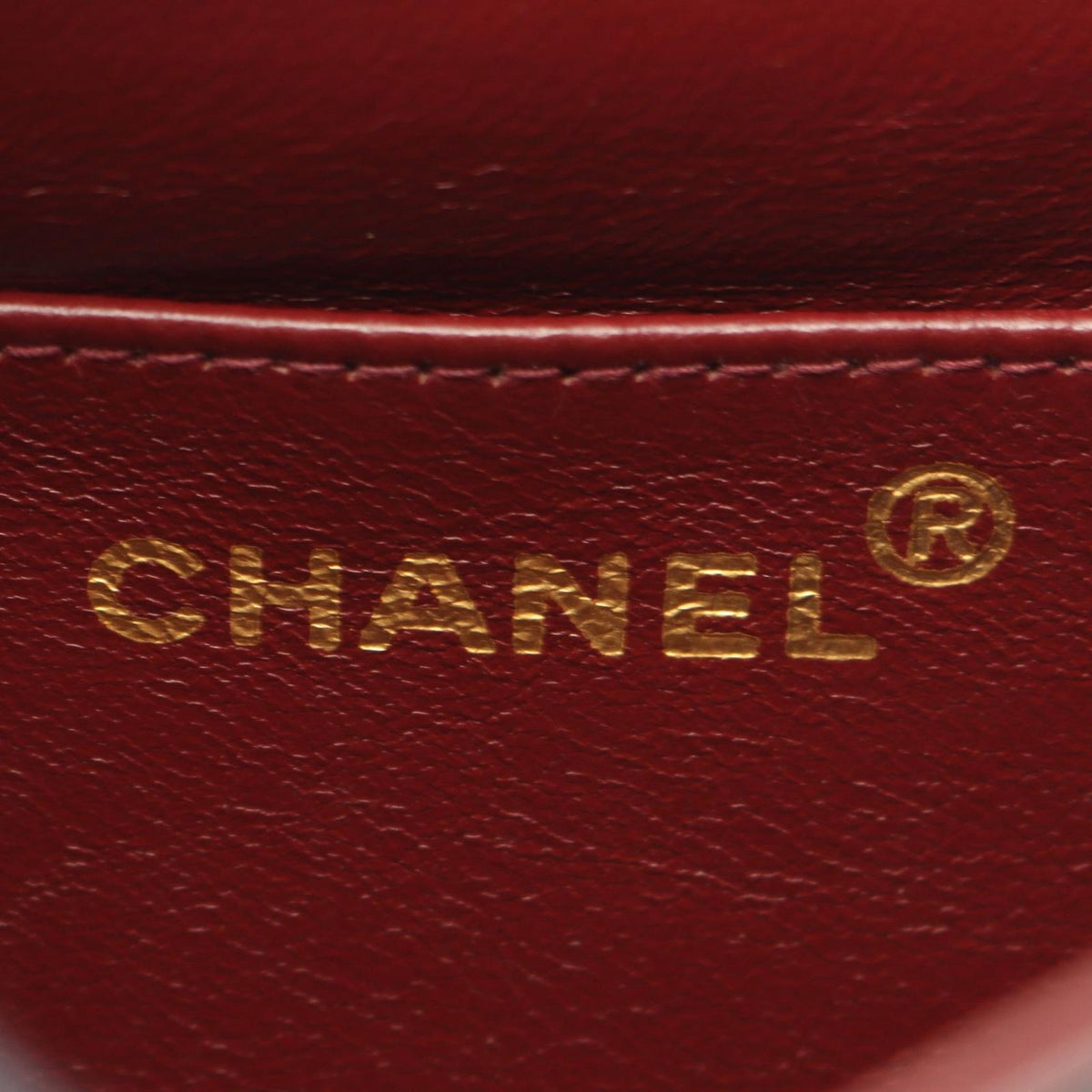 Chanel Shoulder Bag Stitch Black Lambskin Chevron Mini — view 4