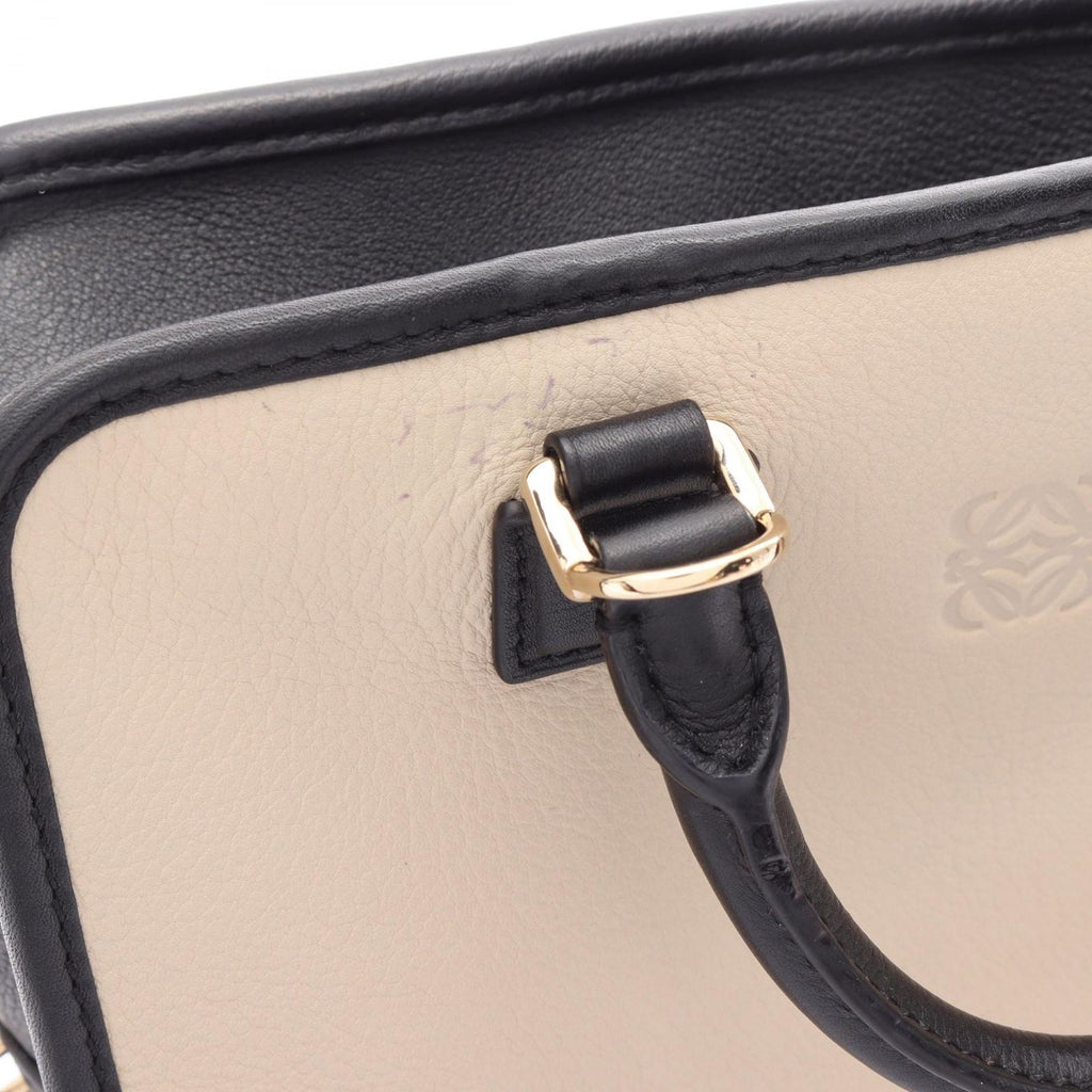 Loewe Handbag Amazona 23 2-Way Gray Black Leather — view 5