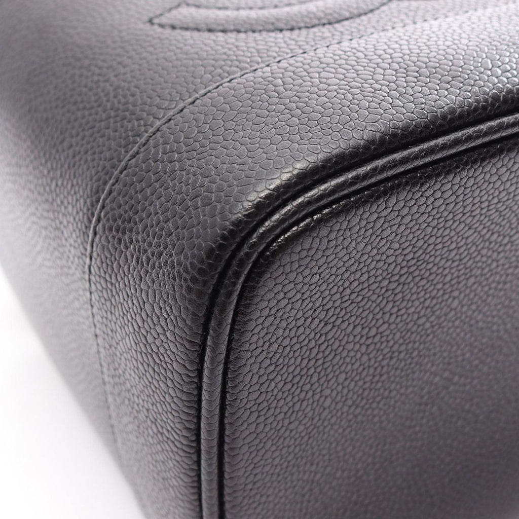 Chanel Handbag CC Logo Black Caviar Leather — view 6