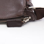 Dior Shoulder Bag Street Chic Trotter Dark Brown Canvas Leather — view 8