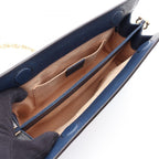 Gucci Shoulder Bag Ophidia Small Sherry Line Navy Leather Chain — view 3