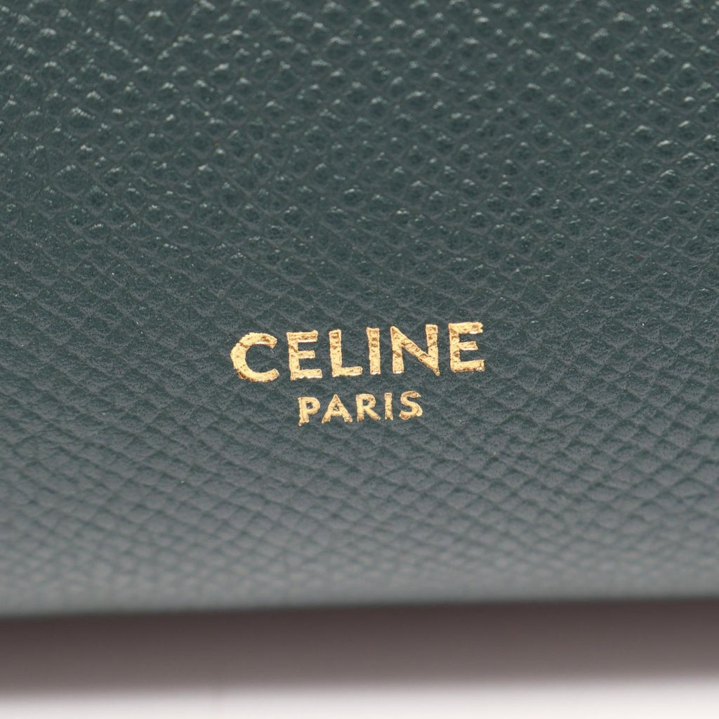 Celine Belt Bag Micro 2-Way Dark Green Leather — view 4