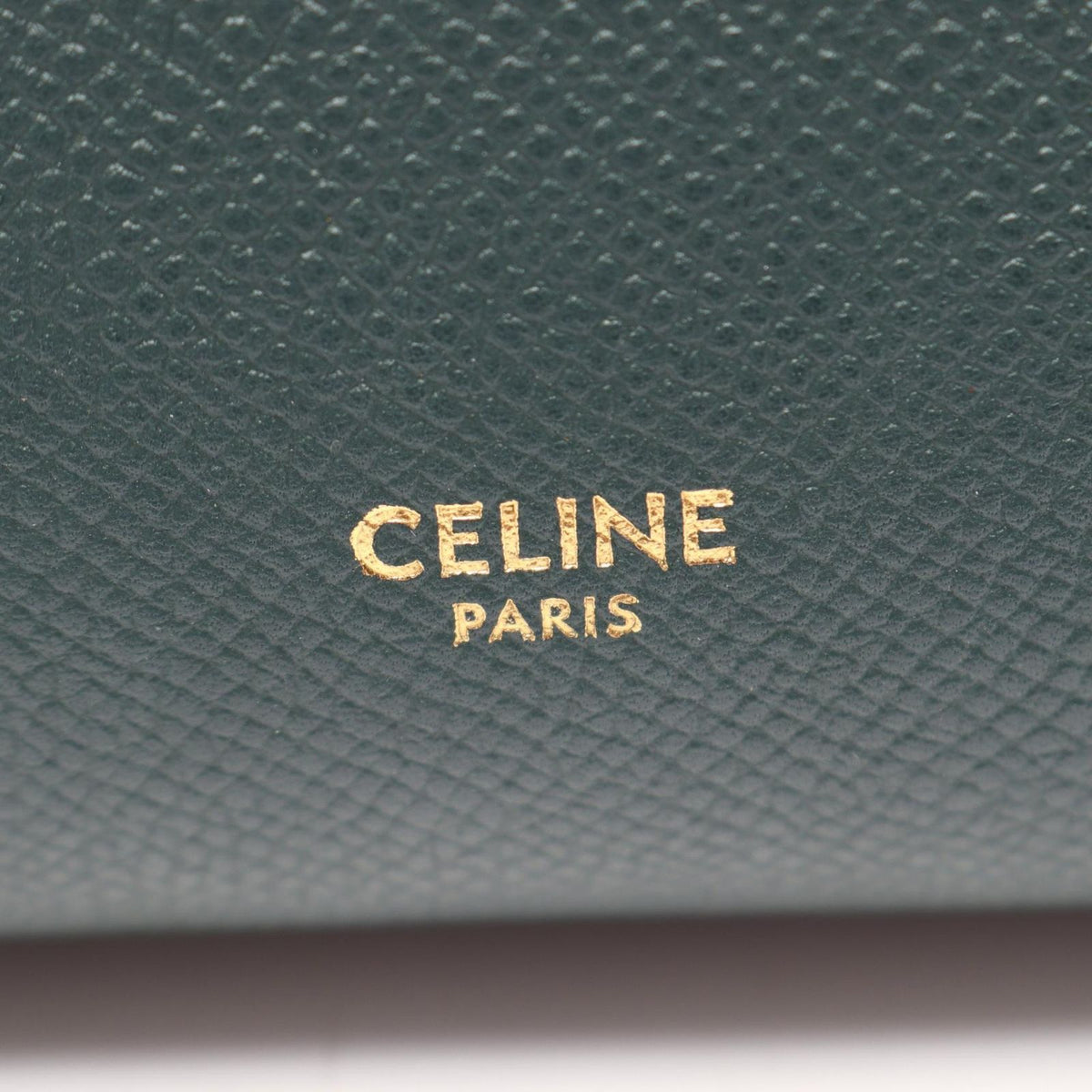 Celine Belt Bag Micro 2-Way Dark Green Leather — view 4