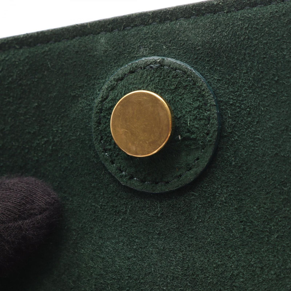Celine Belt Bag Micro 2-Way Dark Green Leather — view 5