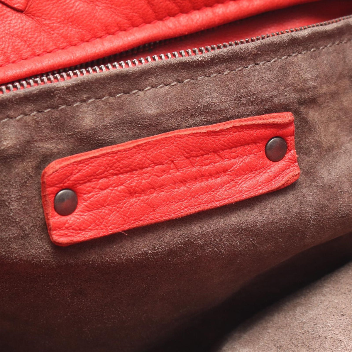 Bottega Veneta Tote Intrecciato Red Leather Shoulder Bag — view 4