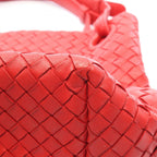 Bottega Veneta Tote Intrecciato Red Leather Shoulder Bag — view 8