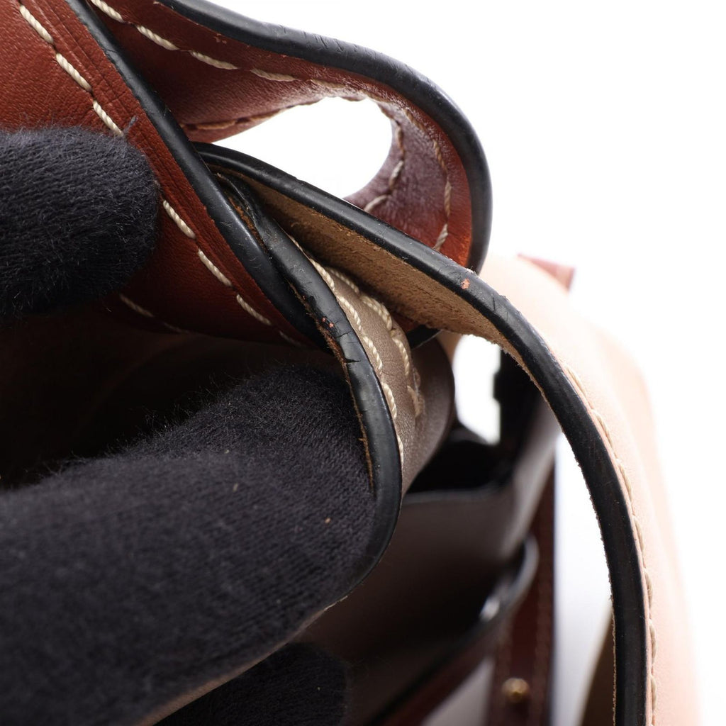 Loewe Shoulder Bag Gate Small Camel Gray Leather — view 6