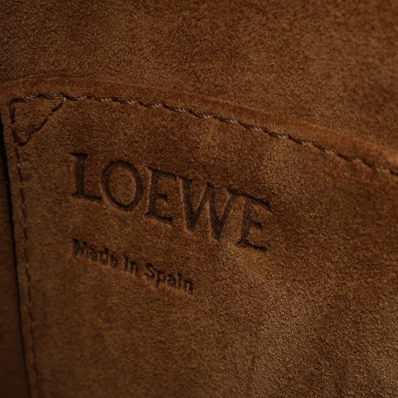 Loewe Shoulder Bag Gate Small Camel Gray Leather — view 4