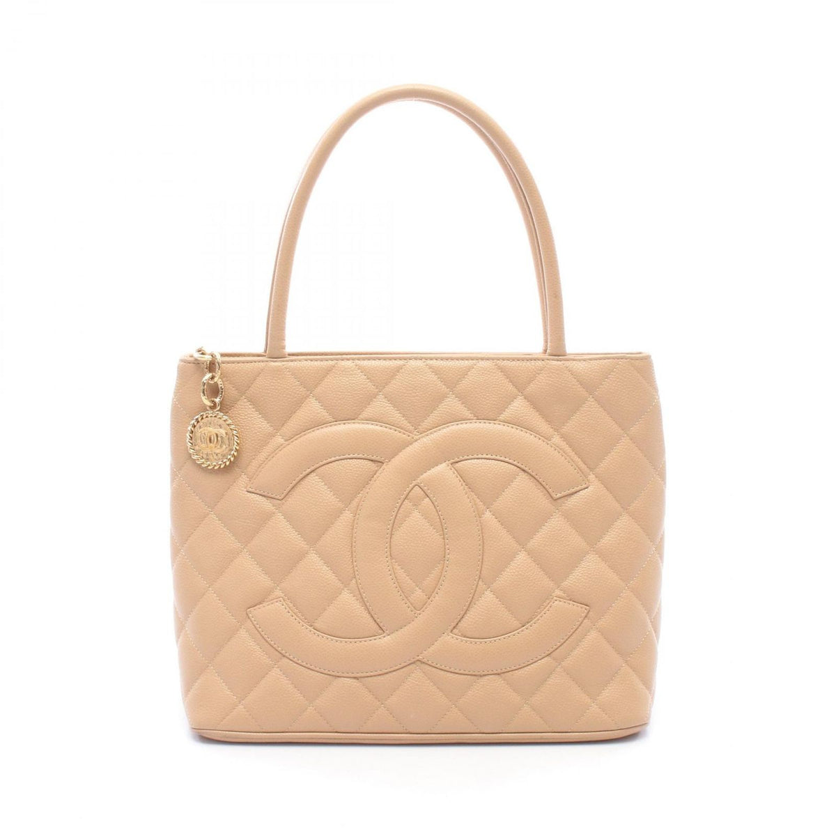 Chanel Tote Bag Reissue Beige Caviar Leather