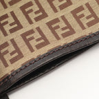 Fendi Tote Zucca Beige Dark Brown Canvas Leather Zucchino Mini Handbag — view 7