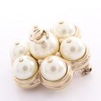 Chanel Brooch CC Logo Pearl — view 7