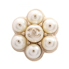 Chanel Brooch CC Logo Pearl