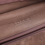 Loewe Handbag Amazona 28 Dark Brown Suede Leather — view 4