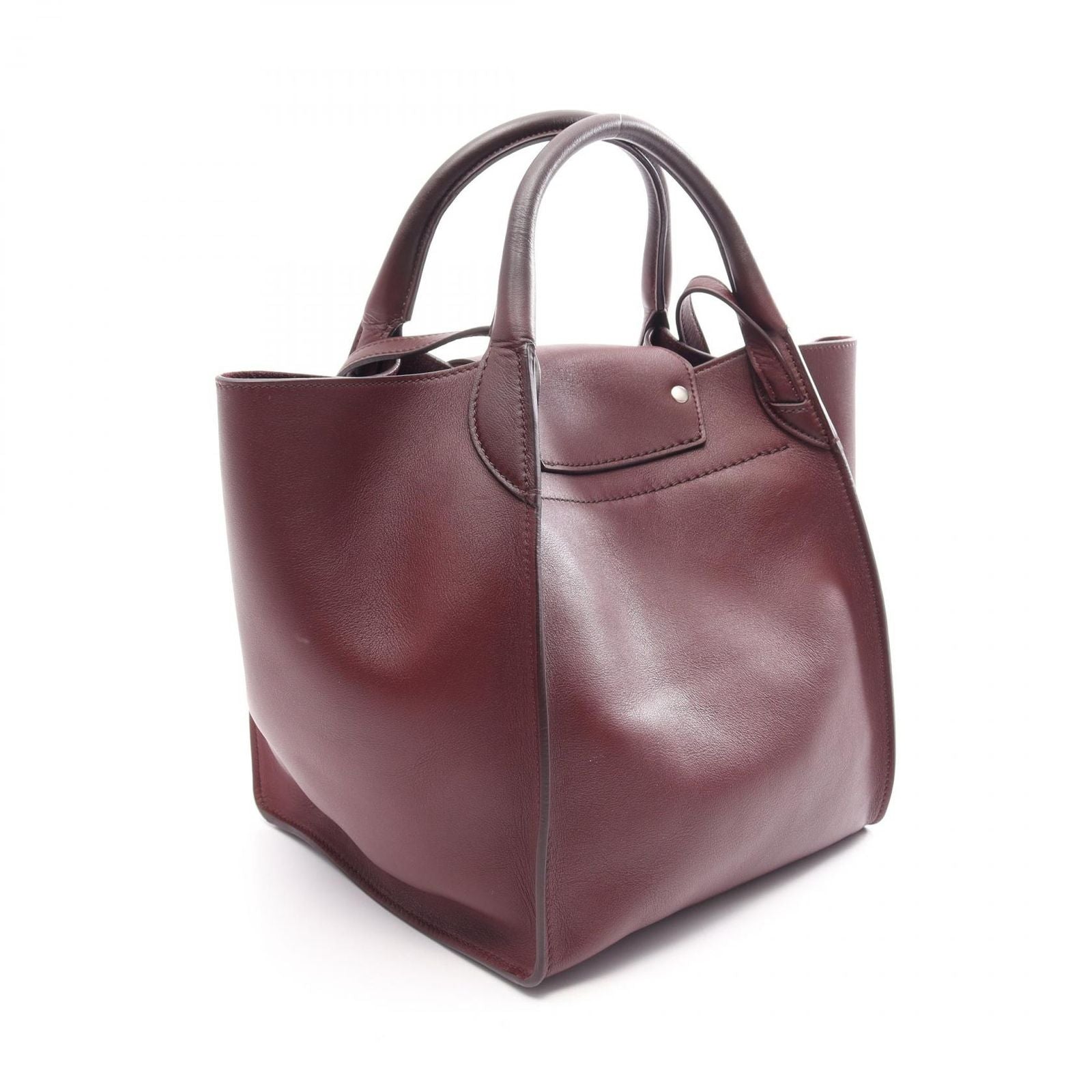 Celine Handbag Big Bag Small with Long Strap 2-Way Burgundy Leather — view 2