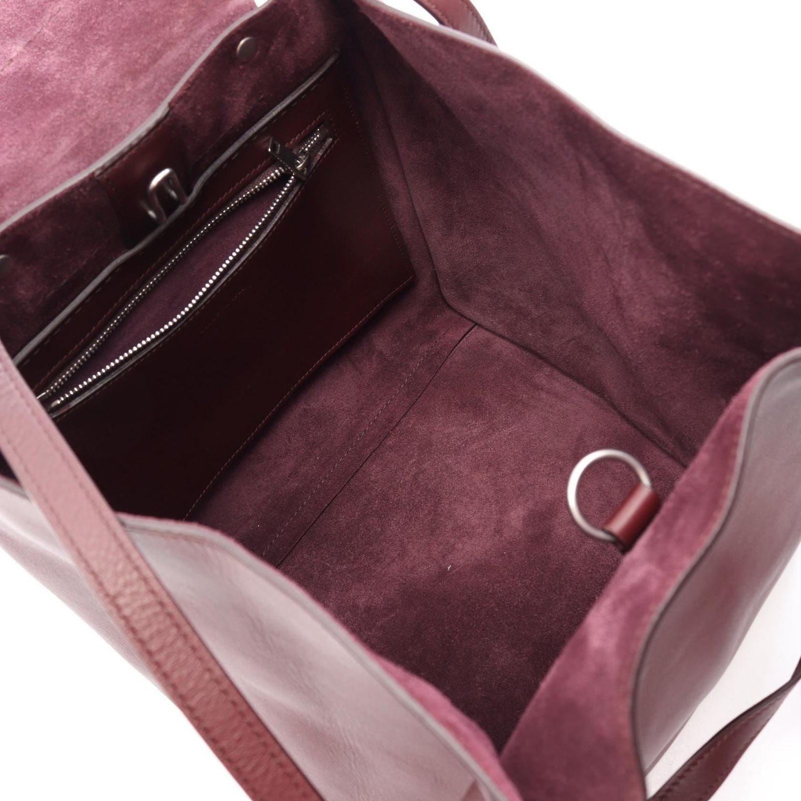 Celine Handbag Big Bag Small with Long Strap 2-Way Burgundy Leather — view 3