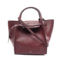 Celine Handbag Big Bag Small with Long Strap 2-Way Burgundy Leather