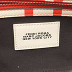 Fendi Marc Jacob Mamma Bucket 2-Way Boyte Red Leather Shoulder Bag — view 4