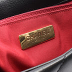 Chanel Shoulder Bag 19 Dizeneuf Quilted 2-Way Black Leather 19 Chain — view 4