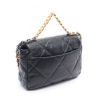 Chanel Shoulder Bag 19 Dizeneuf Quilted 2-Way Black Leather 19 Chain — view 2