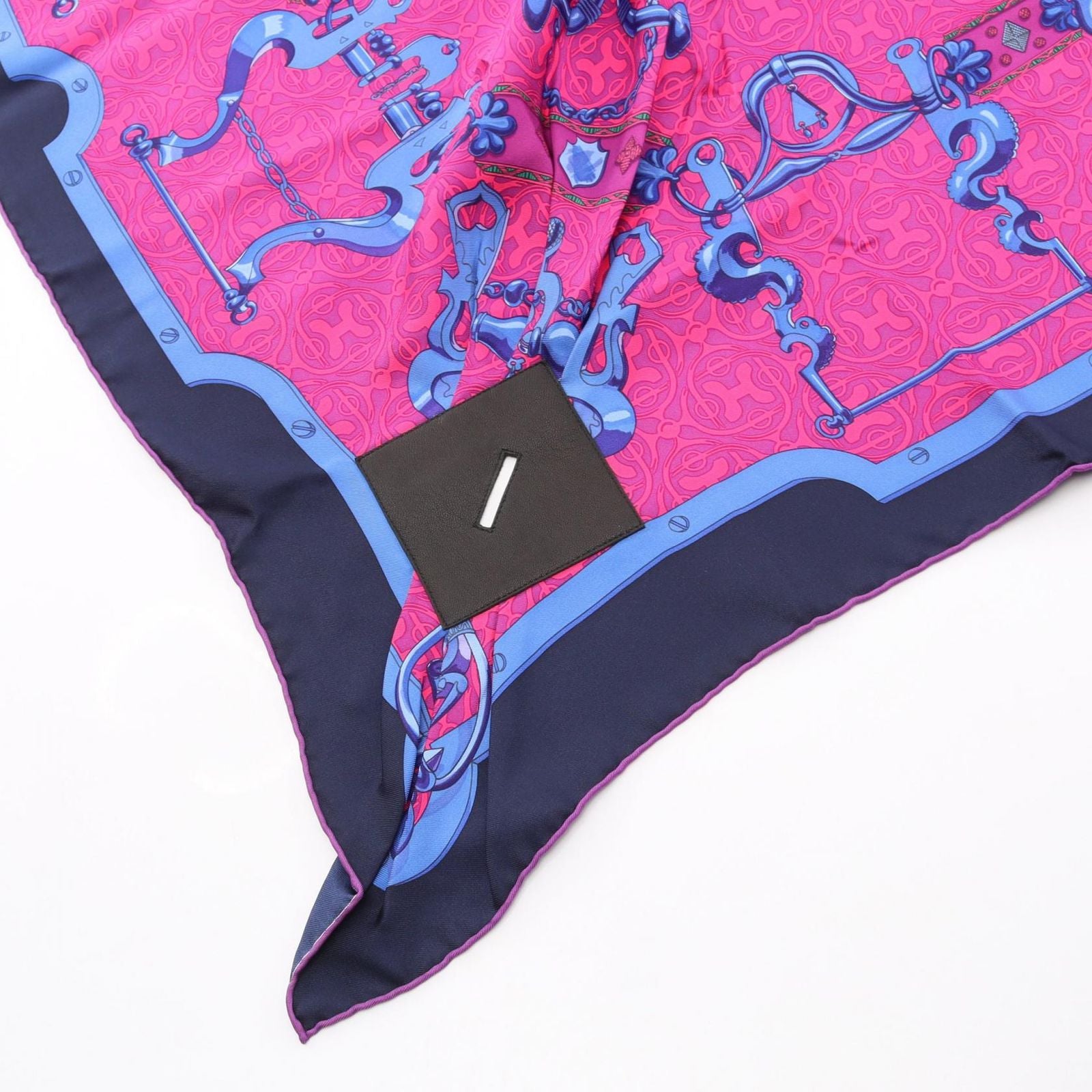 Hermes Scarf Petit Carre 90 Mors Et Gourmettes Silk — view 5