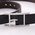 Hermes Belt Easy 32 Chocolat Reversible Calfskin — view 2