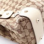 Gucci Shoulder Bag GG Canvas Beige Off White Horsebit — view 8