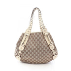 Gucci Shoulder Bag GG Canvas Beige Off White Horsebit