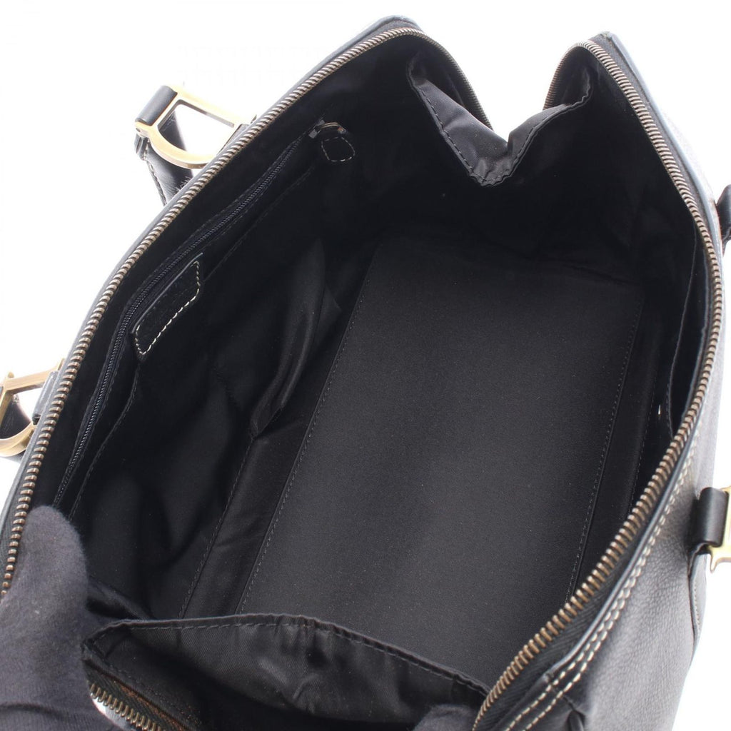 Dior Boston Bag Vintage Black Leather — view 3