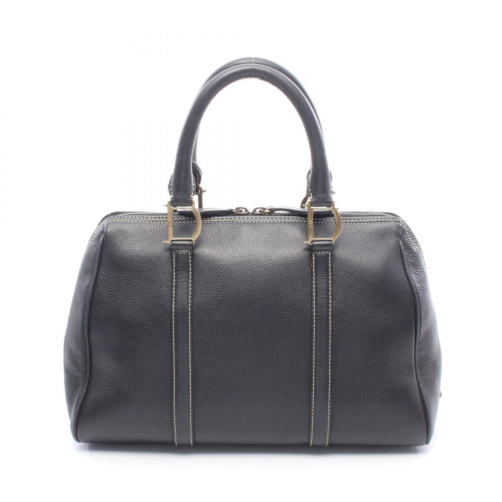 Dior Boston Bag Vintage Black Leather