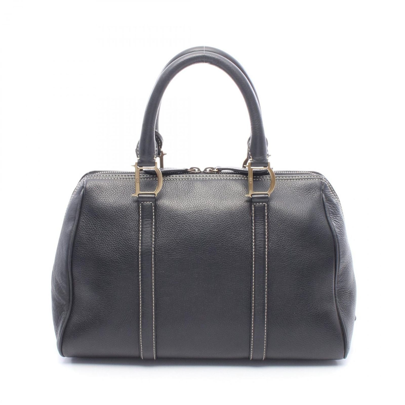 Dior Boston Bag Vintage Black Leather