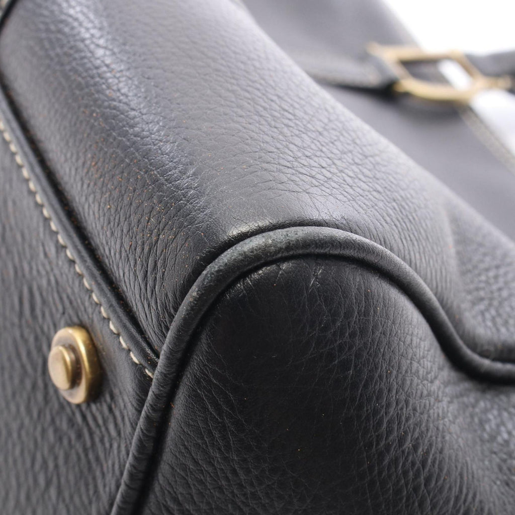 Dior Boston Bag Vintage Black Leather — view 7