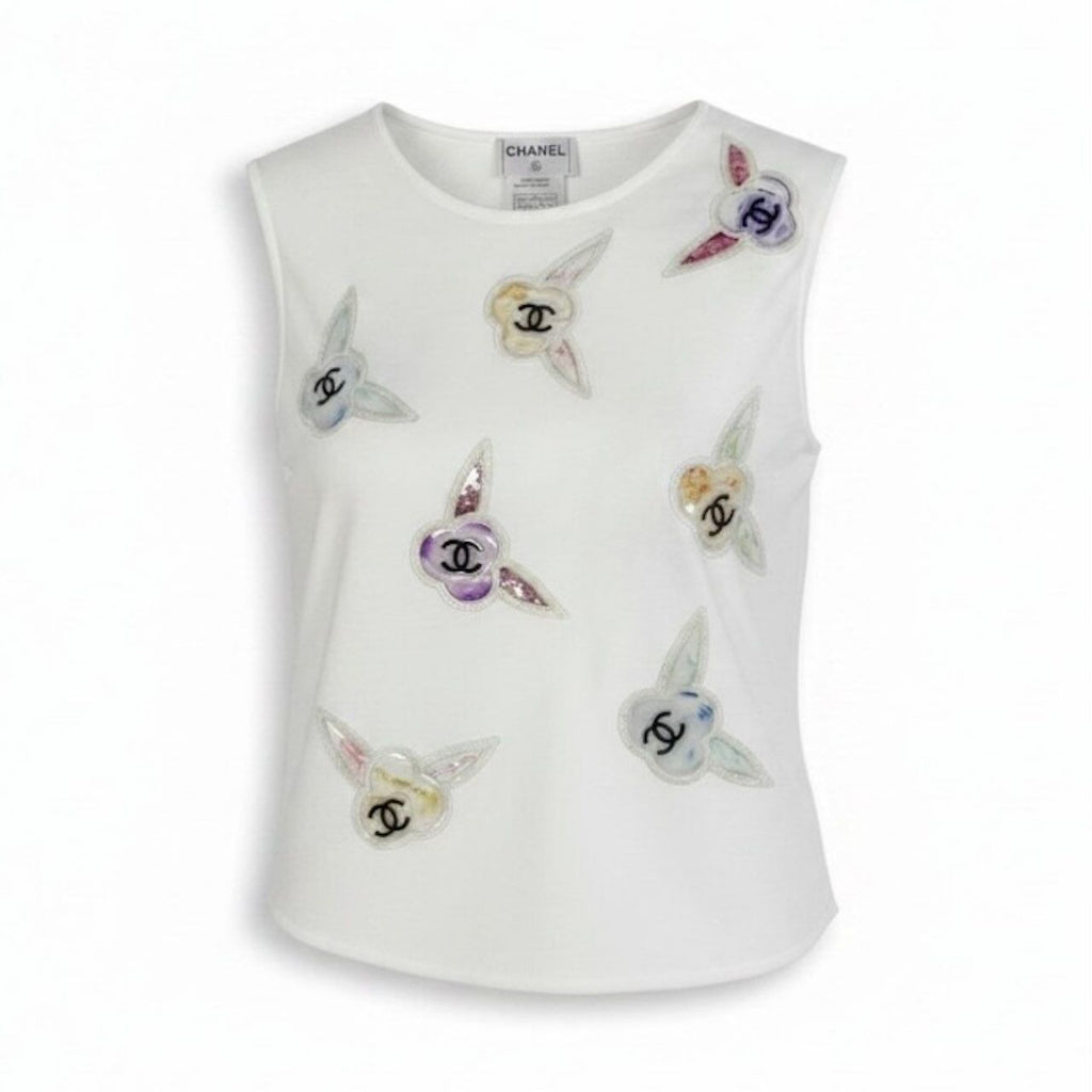 Chanel CC Logo Cotton Tank