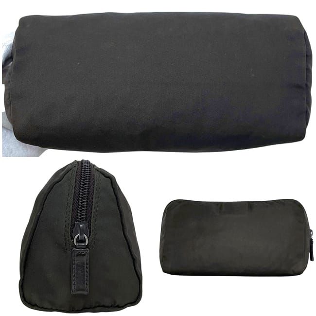 Prada Pouch Dark Brown Burnt Tessuto Case Nylon 31 Zipper — view 2