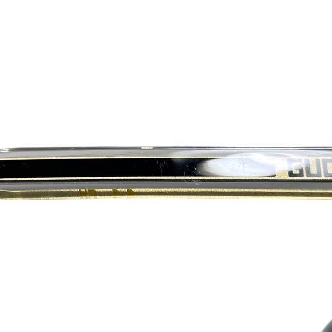 Gucci Sunglasses Frame Black Gold Golden Asian Fit Acetate Eyewear Side Logo — view 6