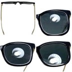 Gucci Sunglasses Frame Black Gold Golden Asian Fit Acetate Eyewear Side Logo — view 3