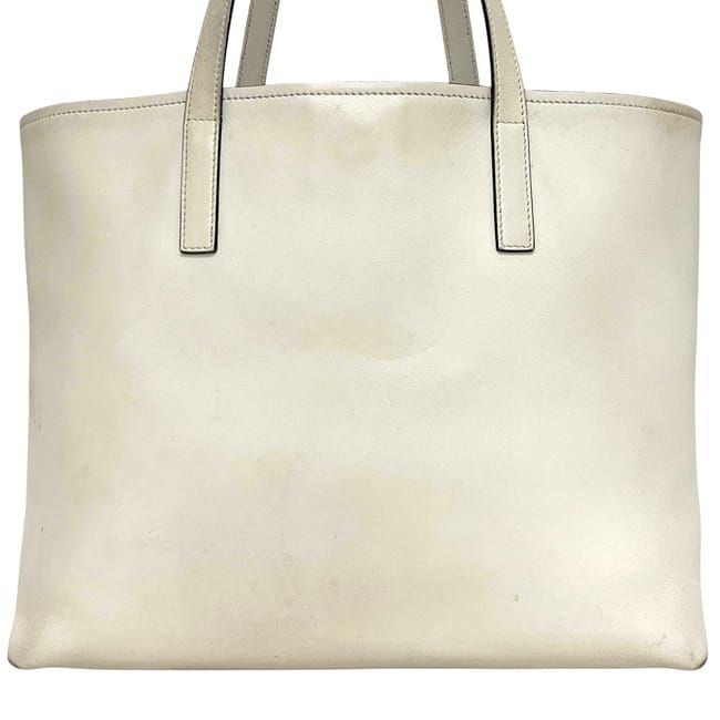 Prada Tote White Pouch with Leather 247 Shoulder Document — view 8