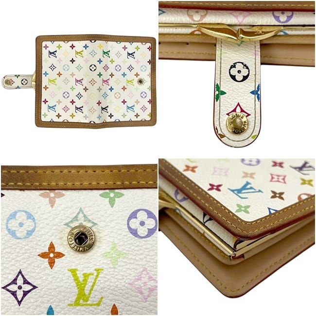 Louis Vuitton Bifold Wallet Porte Monnaie Billets Viennois Gamaguchi White Blanc — view 3