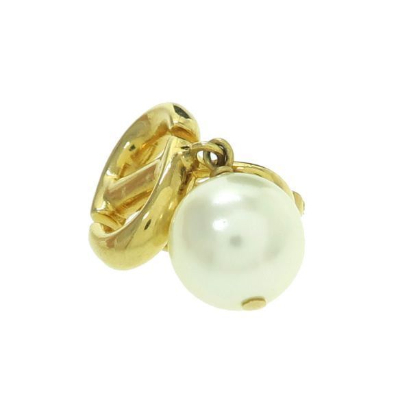 Dior CD Navy Clip Earrings — view 5